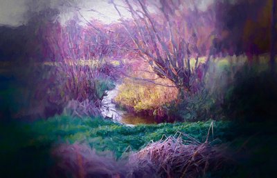 Biegung im Fluss, 2018 von Helen White